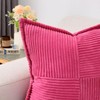 HAUSSY Hot Pink Throw Pillow Covers 20x20 Inch Set of