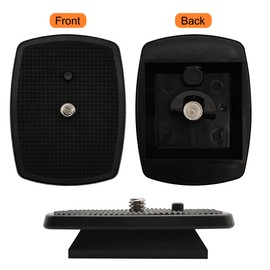 IOUALEY 42mm (1-5/8") Quick Release Plate, Universal Tripod Mount Adapter with Non-Slip Grip for 42x42mm Square Socket Tripod Heads