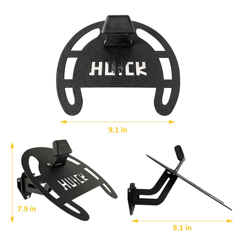 HUCK Helmet Stand Garage Organizer Wall Mount Rack for Motorcycle