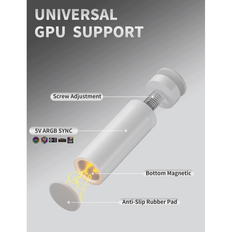 upHere GPU Support Bracket,Graphics Card GPU Support,Video Card Sag Holder