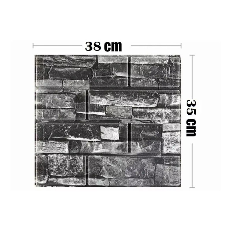 LH_Decor 15 Papel Tapiz Ladrillo 3d Panel Pared Azulejo Autoadherible