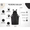 Full Grain Leather Apron Hairdresser Apron - Barber Apron BBQ
