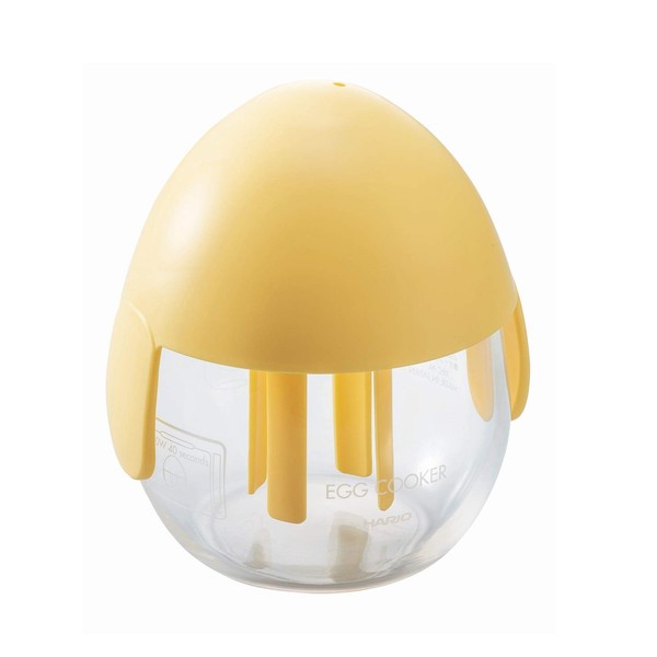 HARIO XEC-M-Y Egg Cooker, For 1 Egg, Yellow