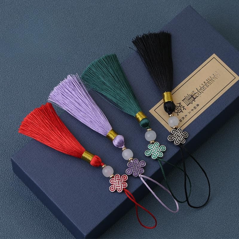 YKAFADE Pack of 10 Tassel Pendants, 15 cm Mini Tassels,