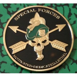 Army Special Forces Motivated, Dedicated, Lethal #73 Military Honor Challenge Coin