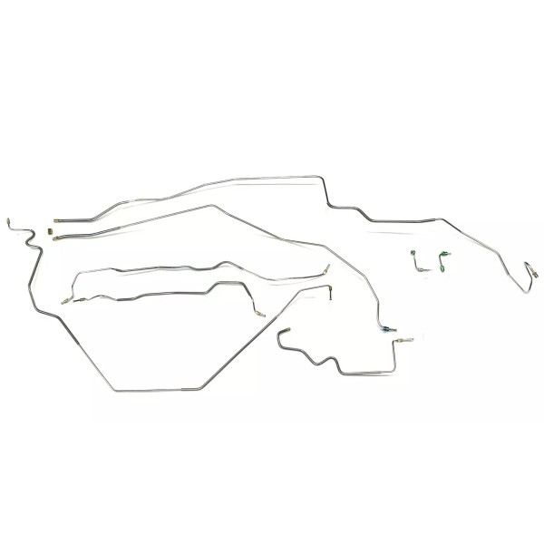 The Stop Shop Complete Galfan Coat Brake Line Kit For