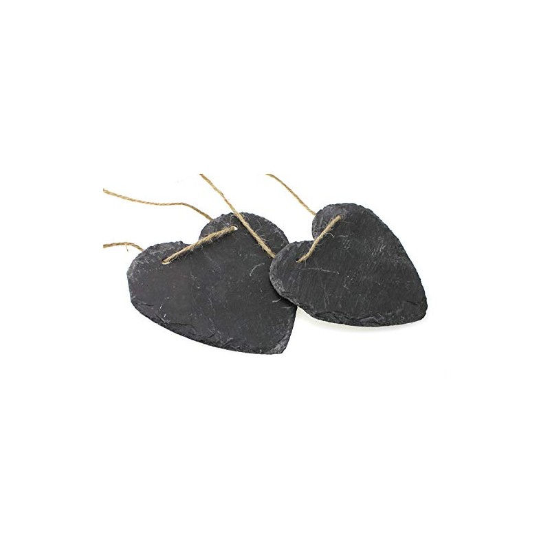 TEMPELWELT 2 x Decorative Hanging Heart Pendant 12 x 11