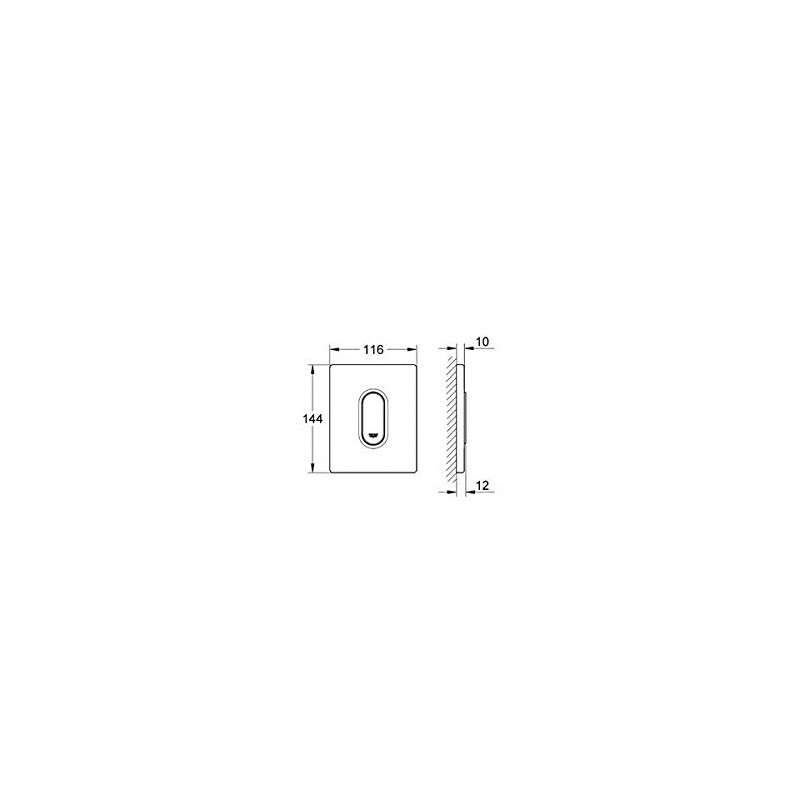 GROHE 38857SH0 Arena Cosmopolitan Actuation Plate