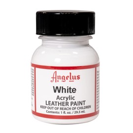 Angelus Acrylic Leather Paint, White, 1 oz