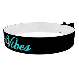 Stoffarmband mit Techno Vibes Motiv für den Partylebensstil - Langlebiges Satin Armband - Buntes Partyarmband - Festival Zubehör - Geschenk für Musikliebhaber - Unisex Armband