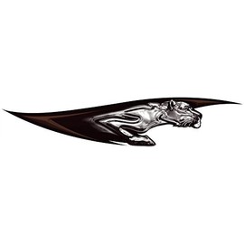 COUGAR Keystone Cougar RV Trailer Decal - 42 x 8.6 Inches - Modern, Solid Black, Landscape