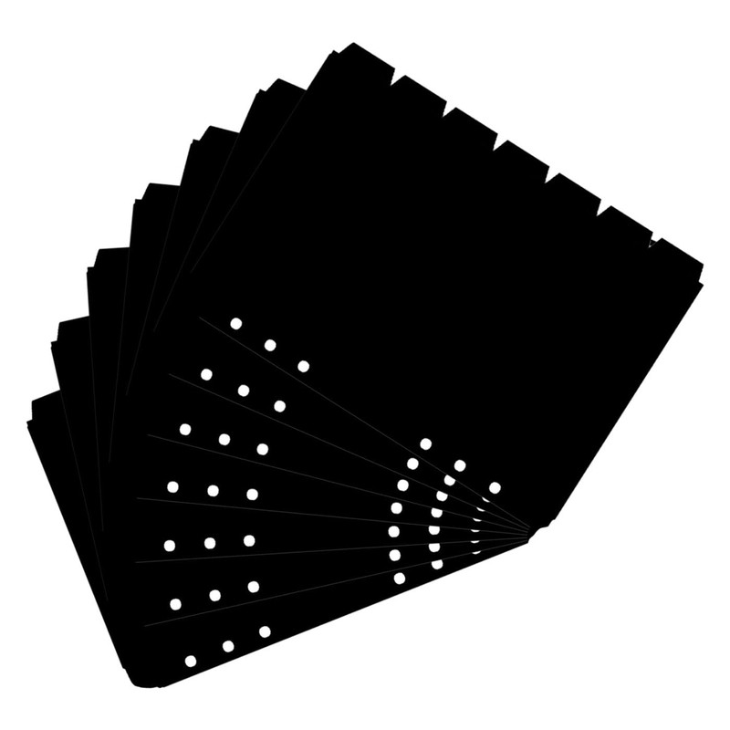 BRIIKPP A5 Divider Card, 7 Slots, 6 Holes, Labeled PP
