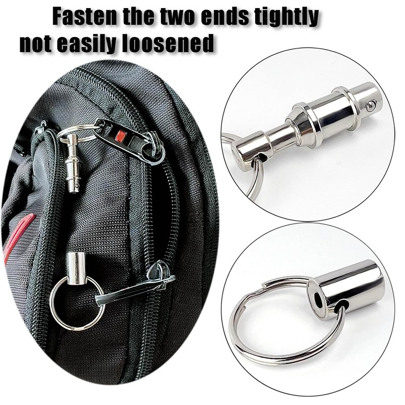 Tenalleys 4 Pack Quick Release Keychain Detachable Pull Apart Keychain
