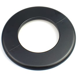 FDXGYH 2 Pcs ID 3.0 Inch ABS Wall Split Flange Self-Adhesive Tape Round Escutcheon Plate Cover for Water Pipe Faucet Decoration Accessories