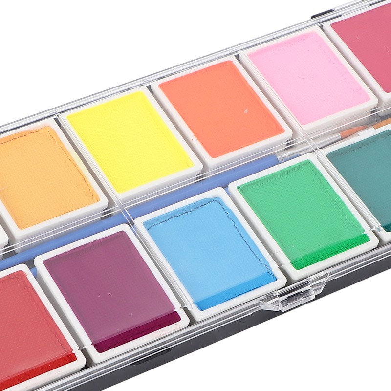 Face Paint Kit Cosmetic Grade 12 Colors Quick Drying Easy