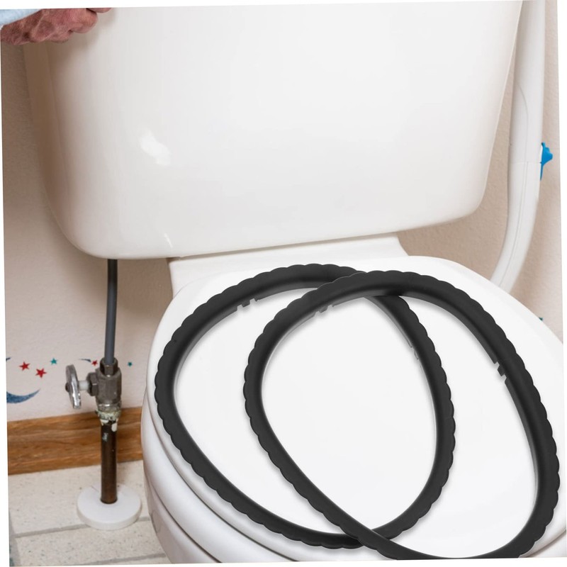 Operitacx 2Pcs Toilet Stool Liners Fixing Ring Durable Accessories for