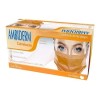 Cubreboca Econoply 3 Pliegues Ambiderm Colorfull Caja C/50 Color Naranja