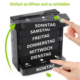 Opret Pill Box 7 Days Morning Lunch Evening, Medication Box 7 Days Pill Box 7 Days 3 Compartments Pill Box 7 Days Pill Box Tablet Organiser Weekly Box