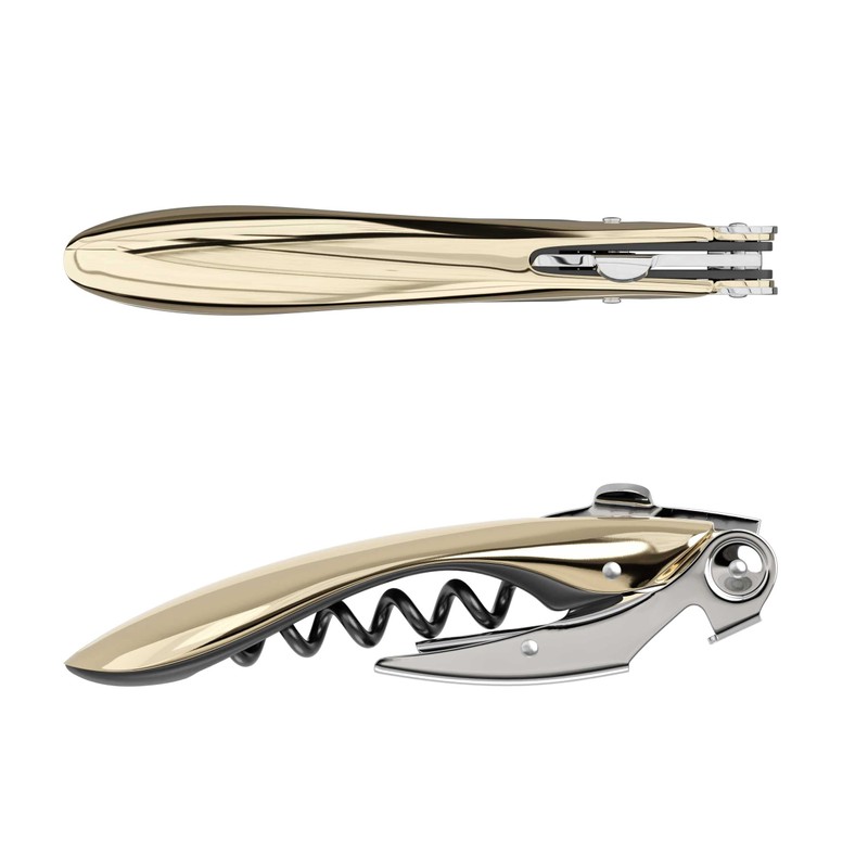 koala 6259dc01 High Tech Two Times Corkscrew, Plastic Stainless Steel
