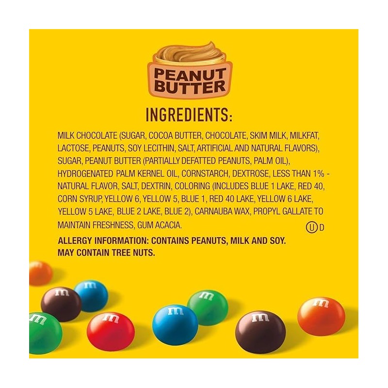 M&MS Peanut Butter Chocolate Candy 2 LB