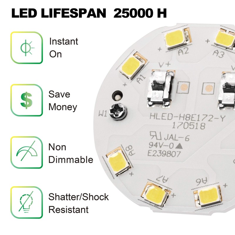 Maelsrlg E17 Intermediate Base LED Bulb, 6W (60 Watt Equivalent)