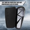 Vizari 'Vector' Slip-in Soccer Shinguards with Low Profile PP Deflecting