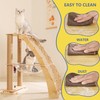 Wood Cat Tree Tower for Indoor Cats with Scratching Posts,