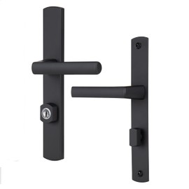 Wright Products - Mortise Keyed Lever Mount Latch with Deadbolt for Screen and Storm Doors (Modern, Satin Nickel)