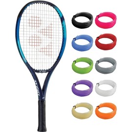 Yonex EZONE 25 Sky Blue Tennis Racquet Strung with Purple Synthetic Gut Racket String - 25 Inch Junior Tennis Racquet