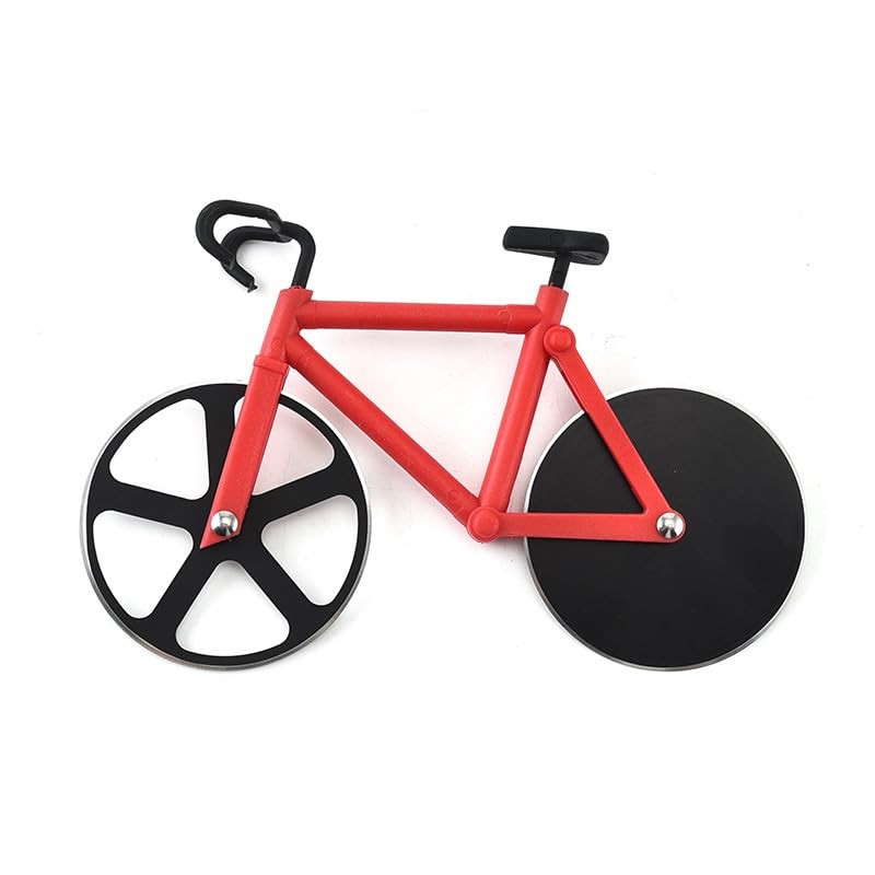 Thapncow Bicycle Pizza Cutter, Stainless Steel Pizza Cutter, Funny Kitchen