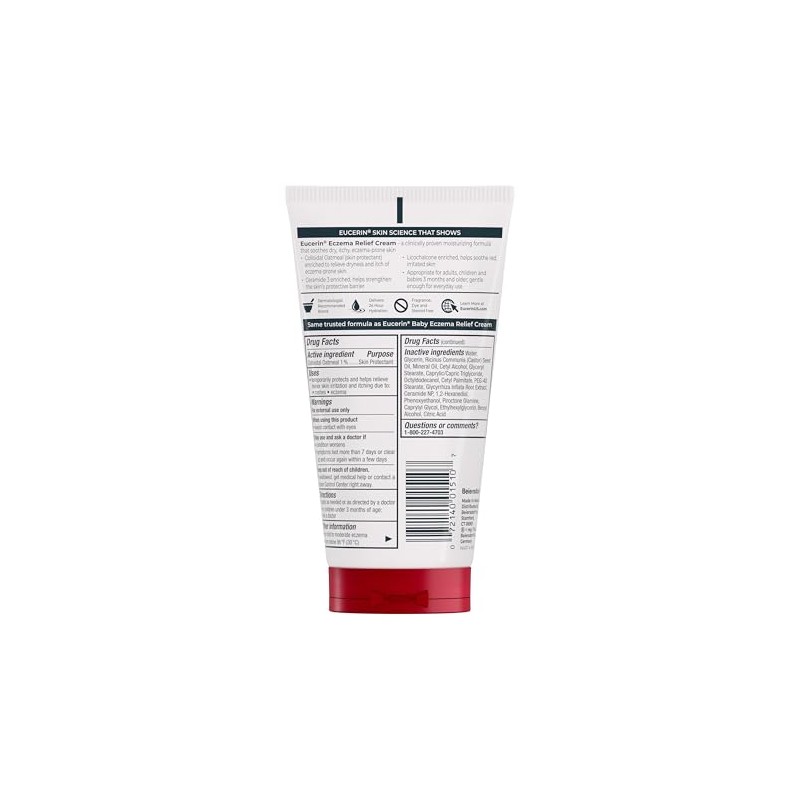 Eucerin Eczema Relief, Body Creme, 5 Ounce