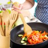 Biluer Wooden Spatula,6 PCS Cooking Spoon Kitchen Spoon Ilien Large