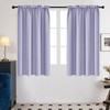Deconovo Soild Rod Pocket Blackout Curtains, Light Purple, 42W x