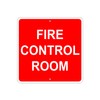 Fire Control Room Aluminum Metal 12x12 Sign