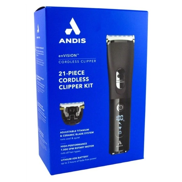 Andis BL Andis Clipper Envision 21 Piece Cordless Kit