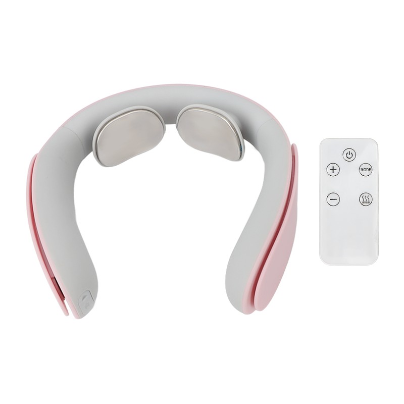 Electric Neck Massager Cordless USB Rechargeable Hot Compress Vibration Neck