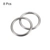 sourcing map Pack of 8 O Rings Stainless Steel 30