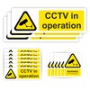 15-Pack Mixed CCTV Stickers For Commercial and Domestic Use Security