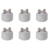 SSHHUI 6pcs Ceramic Lamp Holder, GU10 to MR16 Adapter, Light