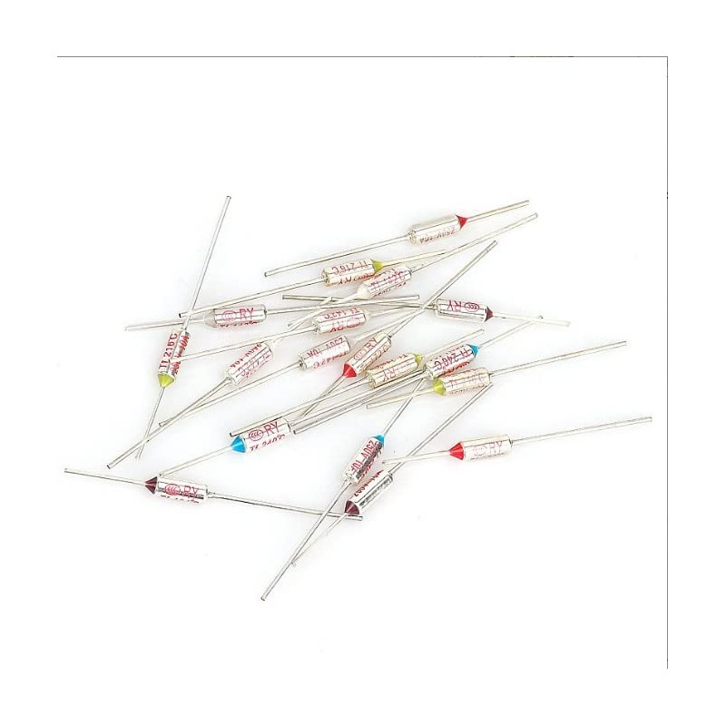 Fielect 5pcs 250V 10A Temperature Thermal Cutoffs Fuse for Transformer
