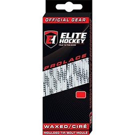 Elite Hockey Prolace Waxed Hockey Skate Laces (White, 96")