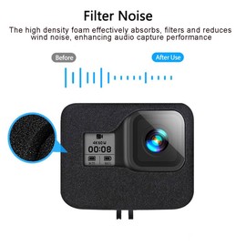 Windslayer Foam Cover for GoPro HERO 8 Black Wind Blocker Noise Reduction Windshield Muffler Case Go Pro Slayer