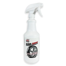 4 Bottles of Rema Shine 32oz Tire Shine Spray Bottle Water Based Silicon Tire Dressing