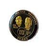 2 Year AA Medallion Metallic Black Founders Tri-Plate Sobriety Chip