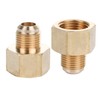 Brass Pipe Adapter - 1/2" SAE Female to 3/8" SAE