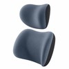 Memory Foam Car Lumbar & Neck Support Pillow Set for