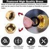 8 PCS Brass Blanking Cap, Female Blanking Stop Cap with