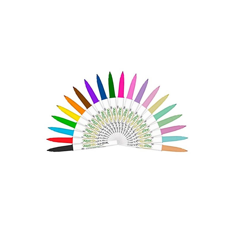 Azor Plumones Para Dibujo 24 Piezas No Toxico Lavable Aquarelo