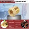 Kozelo 2pcs 3/8" NPT Female to 1/8" NPT Female Solid