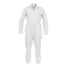 Classic Safety Work Coverall - Long Sleeve - 100% C - 7 oz - (White - Large)